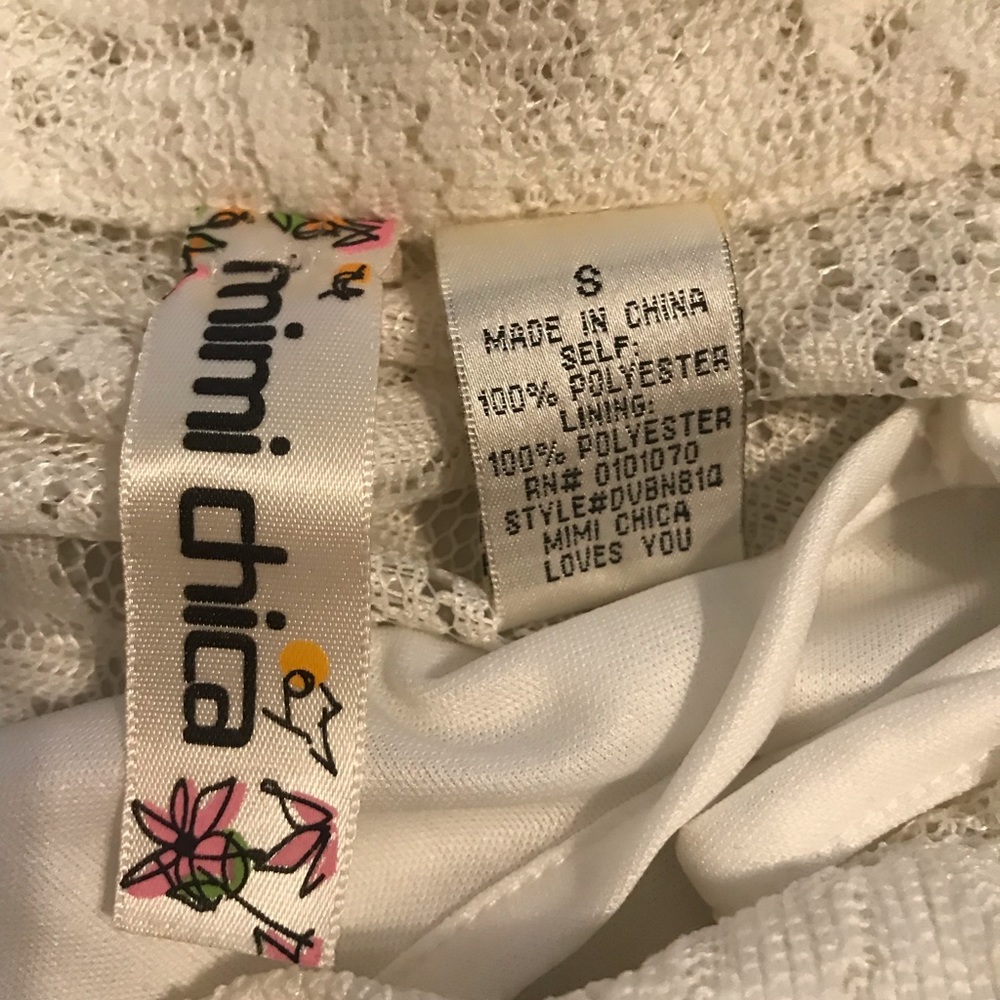 Nordstrom Mimi Chica white lace collared dress - Picture 6 of 6